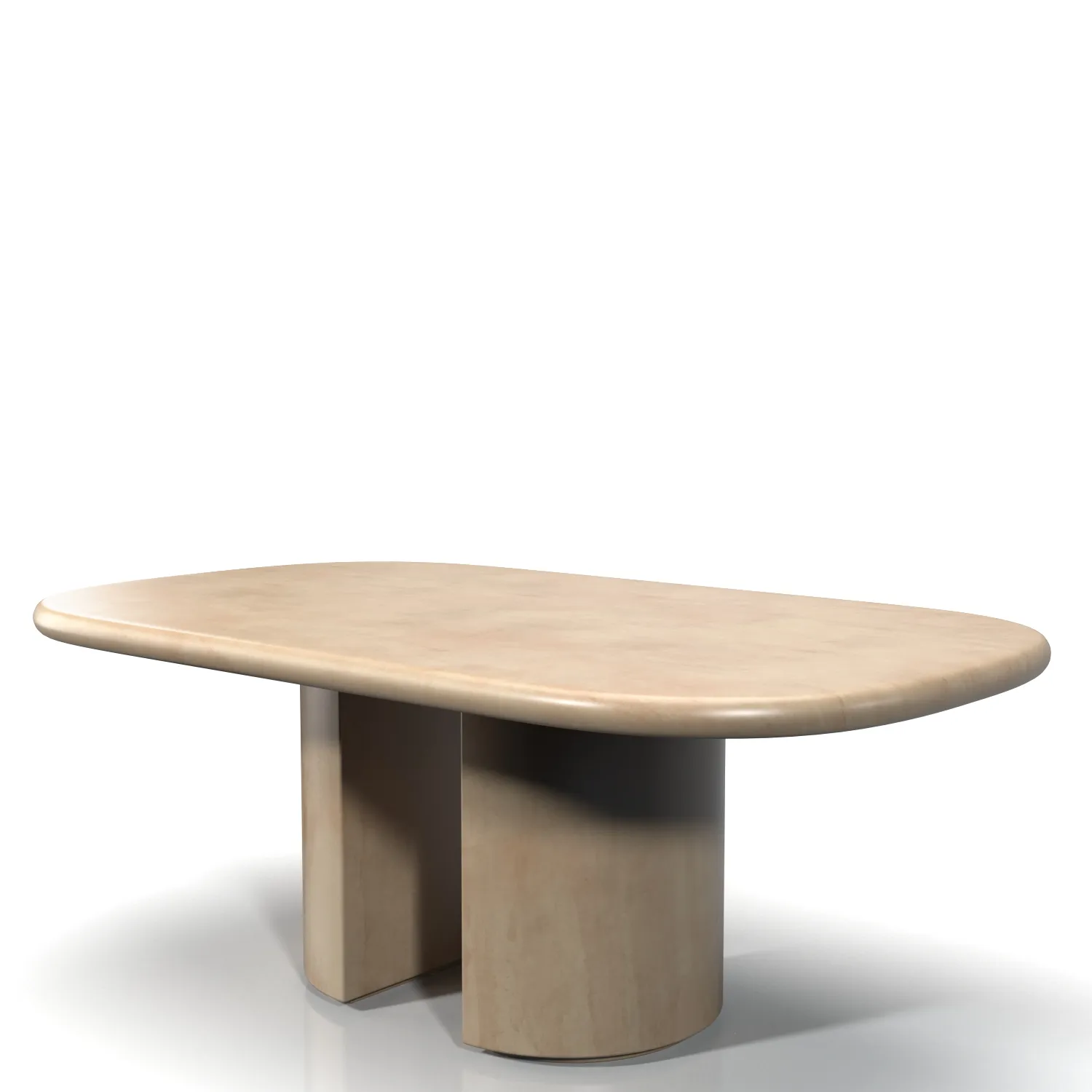 Knife Edge Dining Table PBR 3D Model_06